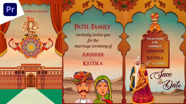 Premiere Pro Templates Free | Rajasthani Wedding Invitation Templates Free Download