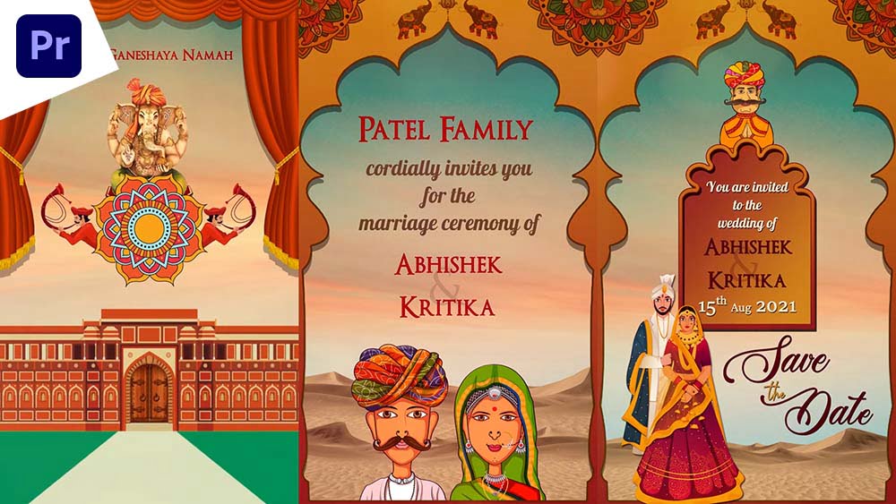You are currently viewing Premiere Pro Templates Free | Rajasthani Wedding Invitation Templates Free Download