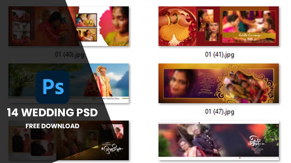 You are currently viewing 14 PSD | WEDDING ALBUM DESIGN PSD FREE DOWNLOAD 12X36