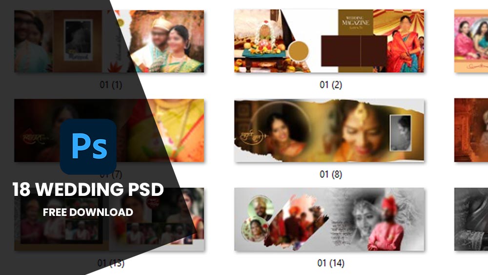 Read more about the article 18 PSD | WEDDING ALBUM DESIGN PSD FREE DOWNLOAD 12X36