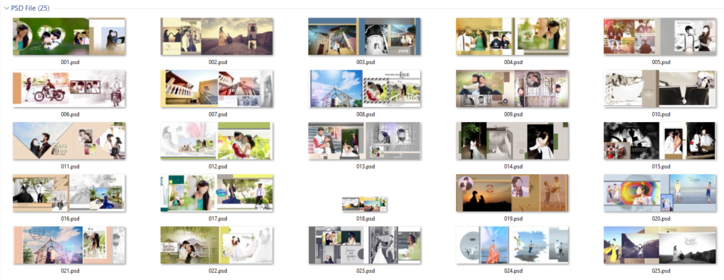  25 PSD | PRE WEDDING ALBUM DESIGN PSD FREE DOWNLOAD 12X36 2024