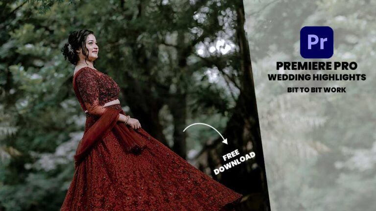 WEDDING HIGHLIGHT PREMIERE PRO PROJECT DOWNLOAD FREE | CINE 5