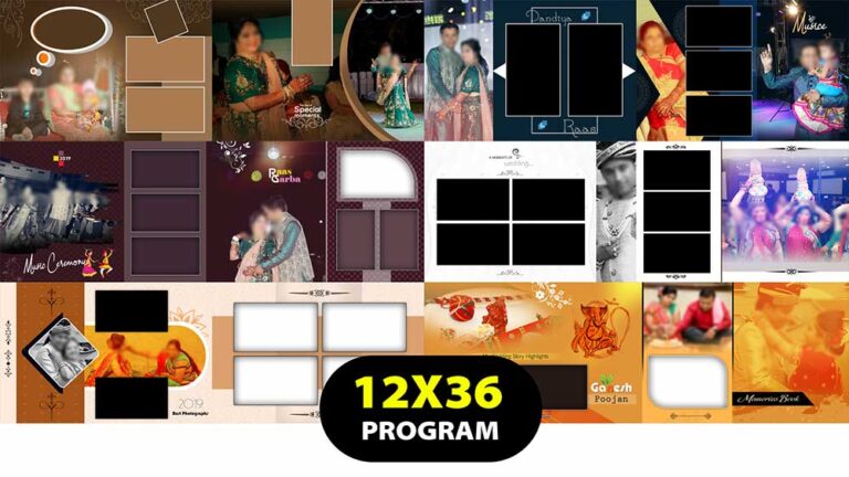 20 PSD | WEDDING ALBUM PSD FREE DOWNLOAD 12X36 2024