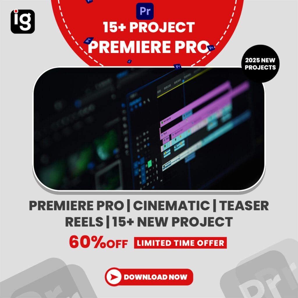 PREMIERE PRO | CINEMATIC | TEASER | REELS |15+ NEW PROJECT | DOWNLOAD