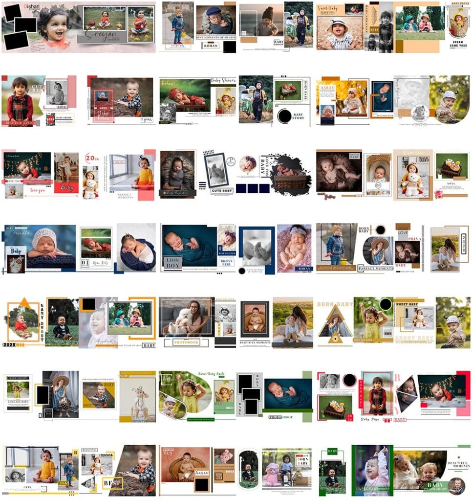 45 HAPPY BIRTHDAY ALBUM DESIGN PSD DOWNLOAD