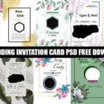 10 WEDDING INVITATION CARD PSD FREE DOWNLOAD
