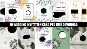 Read more about the article 10 WEDDING INVITATION CARD PSD FREE DOWNLOAD
