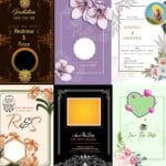 10 WEDDING INVITATION CARD PSD FREE DOWNLOAD