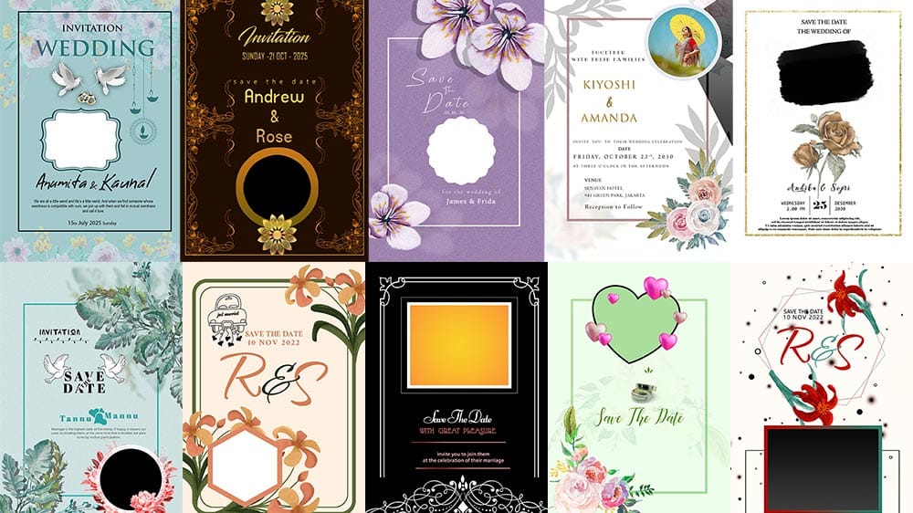 You are currently viewing 10 WEDDING INVITATION CARD PSD FREE DOWNLOAD