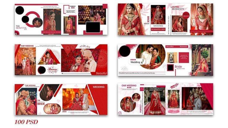 WEDDING DM PSD 12X36 DOWNLOAD | STYLISH DM PSD 100