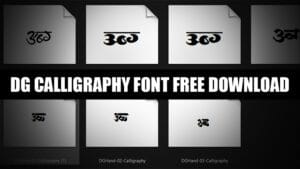 Read more about the article DG CALLIGRAPHY FONT FREE DOWNLOAD | MARATHI FONT FREE DOWNLOAD