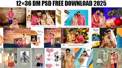 Read more about the article 12×36 DM PSD Free Download 2025 | Wedding Album PSD Templates