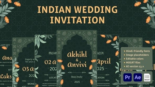 You are currently viewing AFTER EFFECTS WEDDING INVITATION PROJECT FREE DOWNLOAD