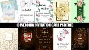 Read more about the article Wedding Invitation Card PSD File Free Download – Editable Templates For Designers