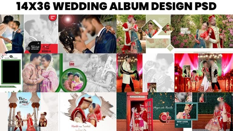 14X36 WEDDING ALBUM PSD FREE DOWNLOAD