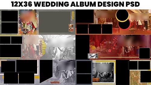 Free 12x36 Album PSD Designs – Wedding Album Templates for Canvera & Karizma