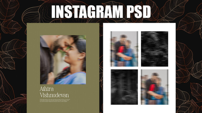Wedding Instagram Post PSD Free Download | Editable Templates 2025