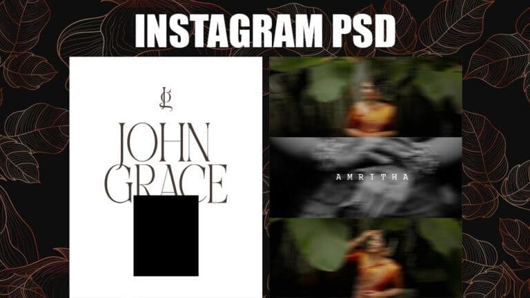 Download Instagram Post PSD Template Free | High Quality Design