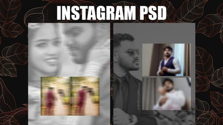 Free Instagram Post PSD Template 2025 | Customizable Layouts