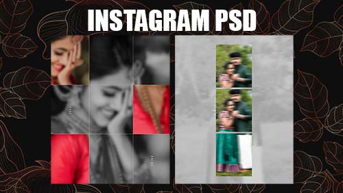 Premium Instagram Post PSD for Photographers: Download Free Wedding Templates
