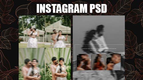 Boost Your Feed: Best Wedding Instagram Post Templates (PSD Free Download). Get High-Quality PSD Files For Photographers At Imggear.com. Download And Edit Now!