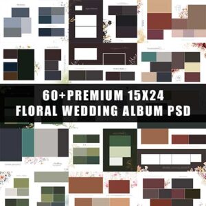 Premium 15x24 Floral Wedding Album PSD Design 2026 | Free Download Premium 15x24 Floral Wedding Album PSD Design 2026 | Free Download