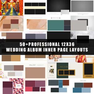 Professional 12X36 Wedding Album Inner Page Layouts – Fully Editable PSD Professional 12X36 Wedding Album Inner Page Layouts – Fully Editable PSD