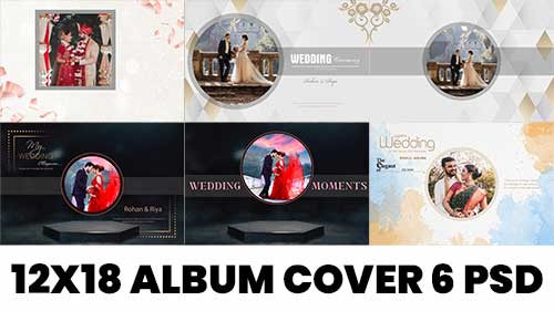 Wedding Album Cover Template PSD Free Download: High-Resolution Layouts