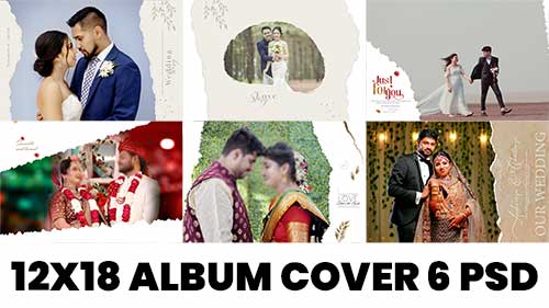 Wedding Album Wrapper Design PSD: Creative Layouts for a Premium Look