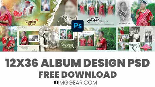 Free Karizma Album Design 12x36 PSD Templates Download