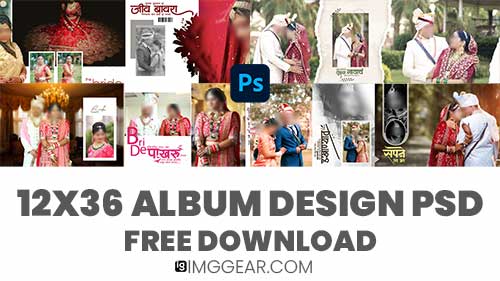 Free Download Creative Wedding Album PSD For Photoshop