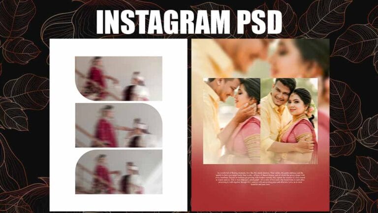 Editable Wedding Instagram PSD Templates Free Download PDF