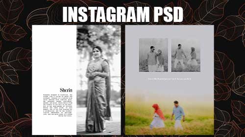 Free Wedding Instagram Post PSD & PDF Templates | Modern Style