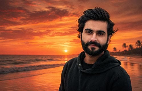 AESTHETIC SUNSET BEACH AI PHOTO EDITING CHATGPT PROMPT 2026
