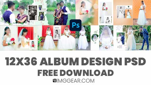 Latest Pre Wedding Album Design 12x36 PSD Free Download