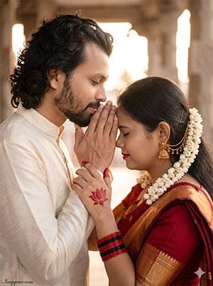 Gemini AI South Indian Couple Photo Prompt
