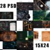15x24 Wedding Album 28 PSD Layouts Download