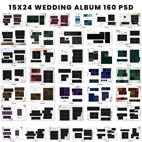 Download 15x24 Wedding Album 160 PSD Bundle Download 15x24 Wedding Album 160 PSD Bundle