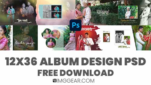You are currently viewing Free Download PSD King Wedding Album Templates 12×36