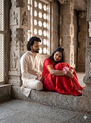 Gemini AI South Indian Couple Photo Prompt