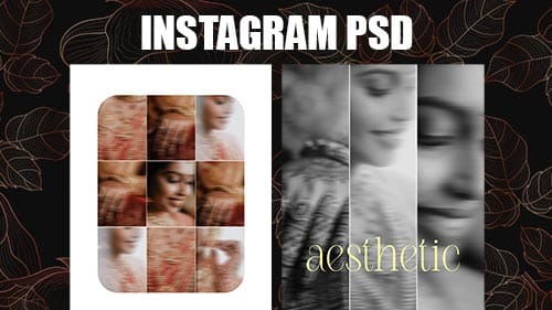 Photoshop Instagram Post Template Free Download | Editable PSD