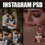 Instagram Post PSD Template for Photoshop Free Download