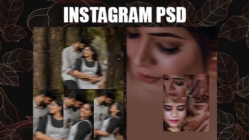Instagram Post PSD Template for Photoshop Free Download
