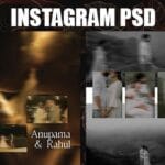 Free Instagram Post Photoshop PSD Templates Download