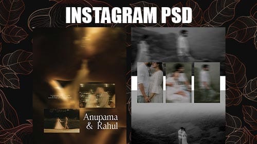 Free Instagram Post Photoshop PSD Templates Download