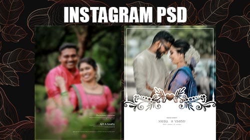 Read more about the article Post Wedding PSD Free Download | Instagram Editable Template