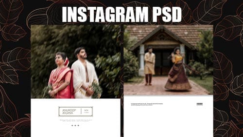Read more about the article Download Post Wedding Instagram PSD Free | Stylish Design