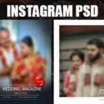 Editable Post Wedding Instagram PSD Free Template