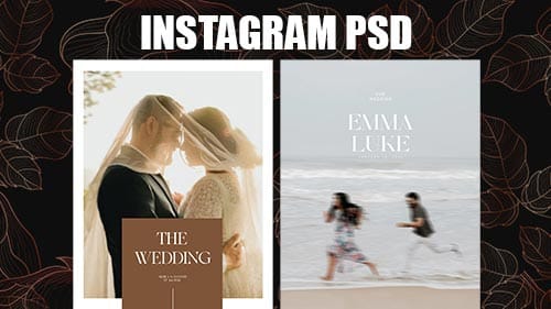 Downloadable Instagram PSD Template Free | Editable Designs