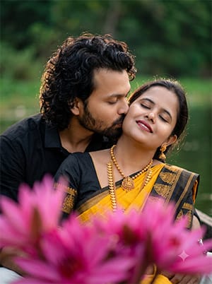 Prompt For Gemini AI Retro Style Couple Photo Trending